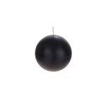 4" Unscented Round Ball Candle - Black