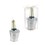 Champagne Bottle in Bucket of Ice Candle in Gift Box